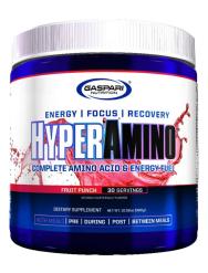 Gaspari Nutrition HyperAmino Complete Amino Acid & Energy Fuel - Fruit Punch 30 Servings