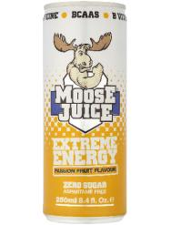Muscle Moose Moose Juice Energy Drink With Zero Sugar Passion Fruit 250ml